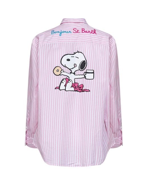 Mc2 Saint Barth Pink Shirt Brigitte Cotton