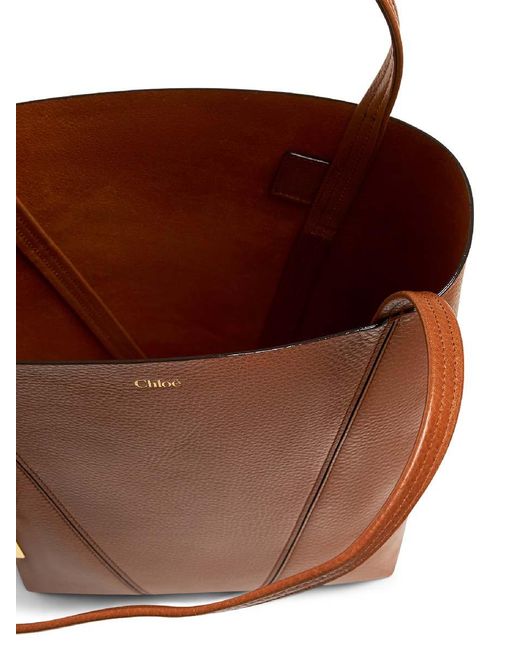 Chloé Brown Tote Bag Spin Clay