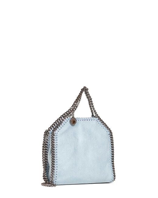 Stella McCartney Blue Ice Falabella Tiny Tote Bag