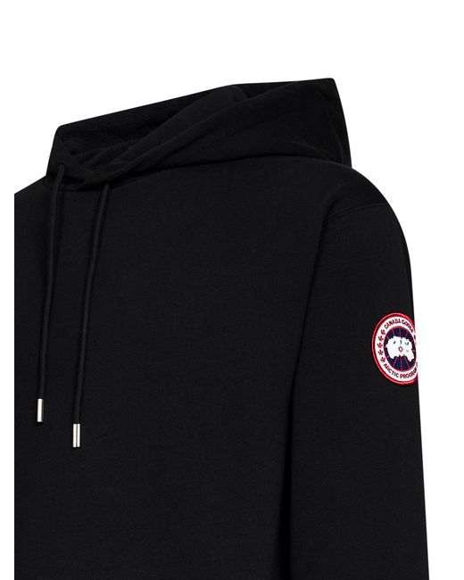 Canada Goose Black Huron Hooded Sweatshirt for men