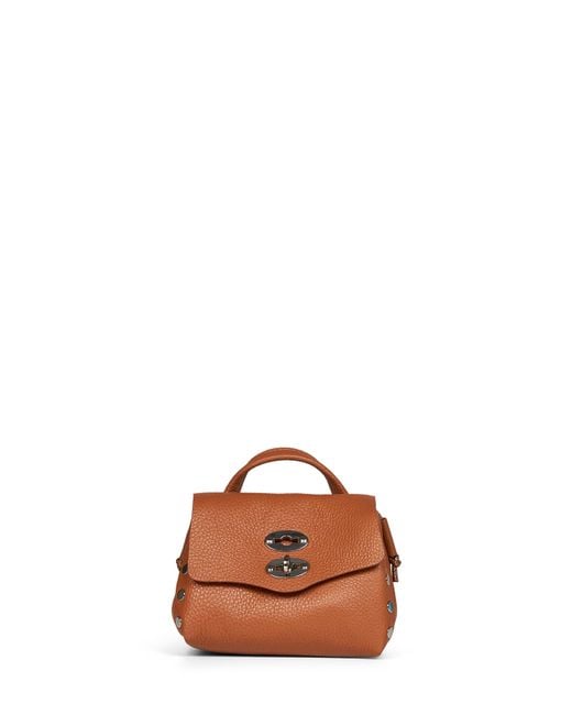 Zanellato Brown Pietra Ligure Postina Super Baby Handbag