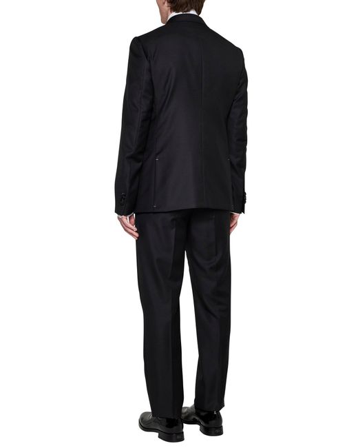 Valentino Black Wool-Blend Slim-Fit Tuxedo for men