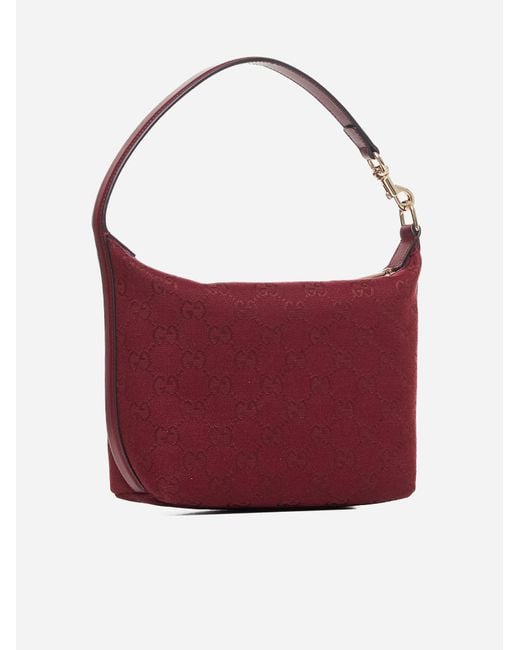 Gucci red canvas bag sale
