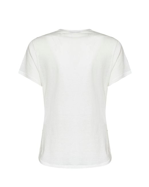 Fendi White Cotton Jersey T-Shirt With Ti Amo Print