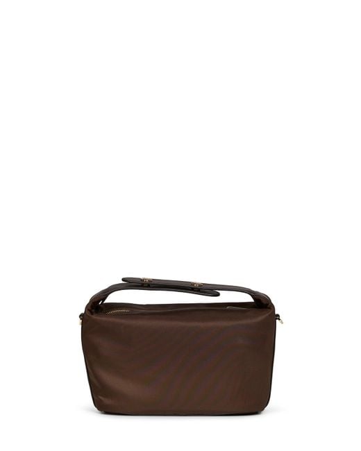 Prada Brown Burnt Prada Chérie Mini Handbag With Shoulder Strap