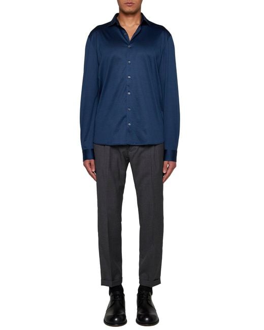 Camicia di D 40 in Blue da Uomo
