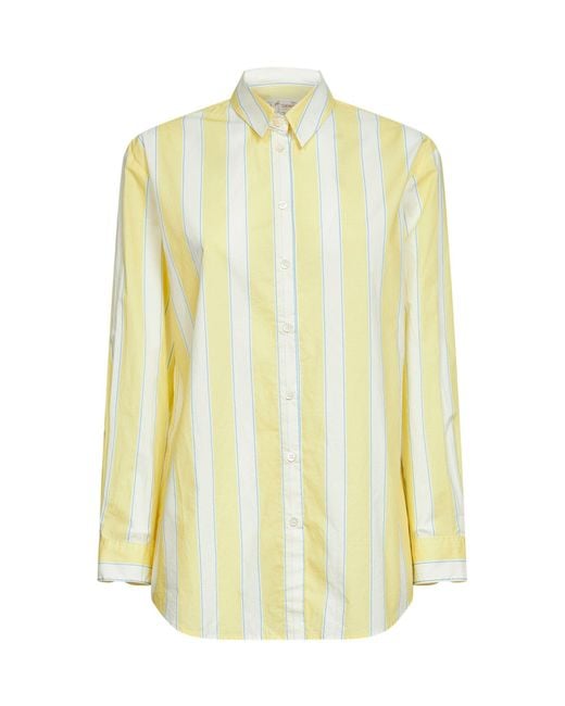 Mc2 Saint Barth Yellow Shirt Brigitte/Cream Poplin