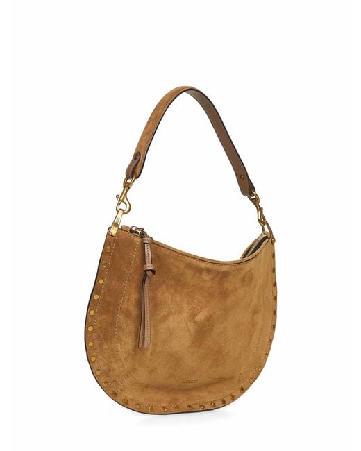 Isabel Marant Brown Taupe Oskan Soft Zip Shoulder Bag