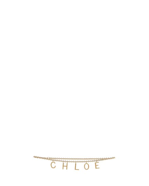 Chloé White Chloã Chloã Letters Jewelry Belt