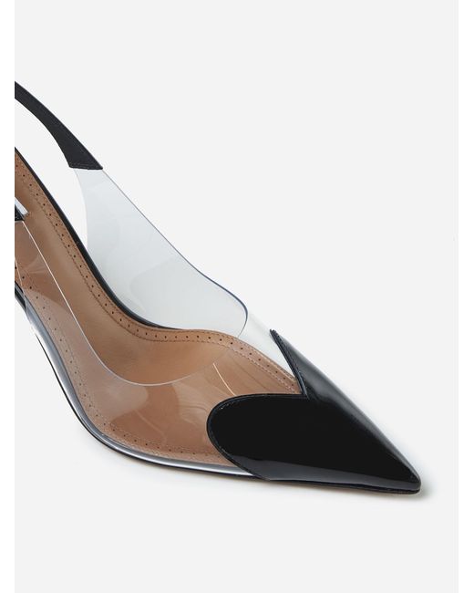 Alaïa White Black Le Cœur Slingback