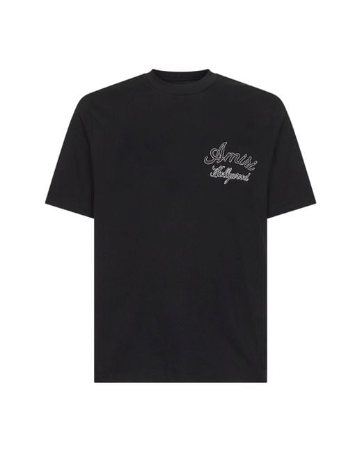 Amiri Black Jersey Hollywood T-Shirt for men