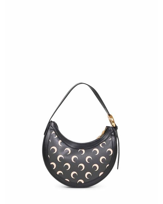 MARINE SERRE Metallic Moon Canvas Eclips Mini Shoulder Bag