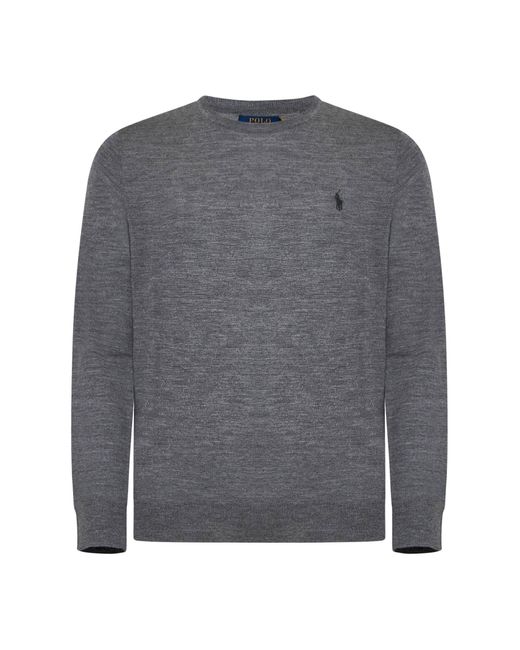 Polo Ralph Lauren Gray Ralph Lauren Wool Polo Shirt for men