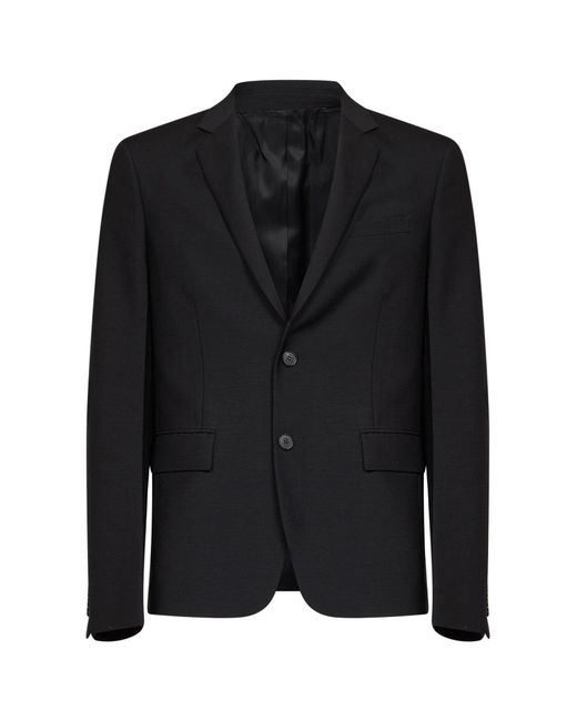 Fendi Black Kid Mohair Single-Breasted Jacket for men