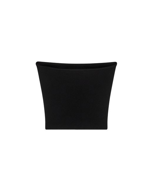 DIESEL Black M-Clarksvillex Stretch Ribbed Jersey Bandeau Top