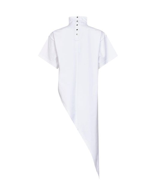 Alaïa White T-Shirt Triangle Long