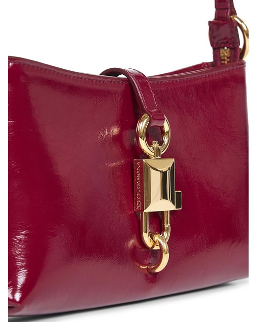 Dolce & Gabbana Red Lock Shoulder Bag