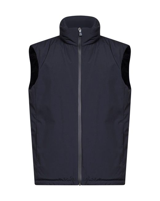 Herno Blue 2 Layer Windstopper Padded Vest for men
