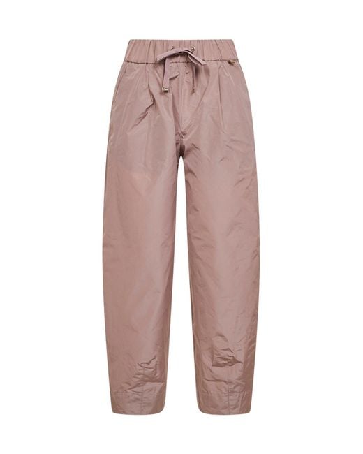 Herno Pink Powder New Techno Taffeta Carrot-Fit Trousers