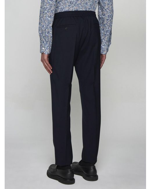 Paul Smith Blue Wool Trousers for men