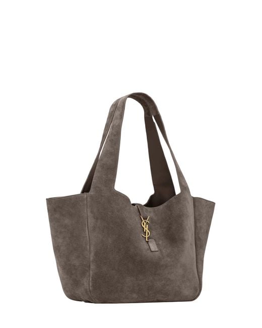 Saint Laurent Gray Urban Le 5 À 7 Bea Tote Bag