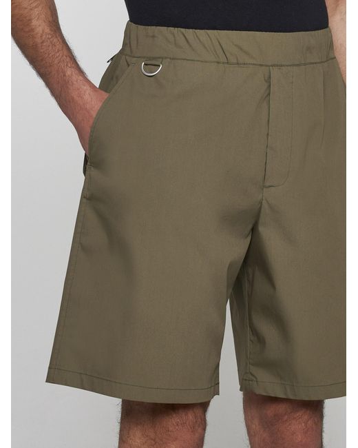 Low Brand Green Combo Cotton Shorts for men