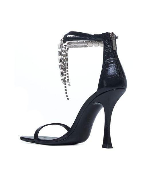Jimmy Choo White Verity 100 Crystals Leather Sandals