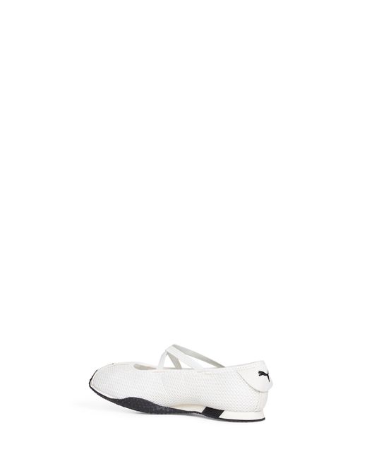 PUMA White Warm Mesh H-Street Ballet Flats