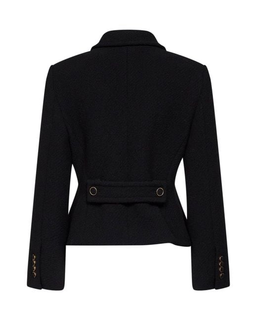 Chloé Black Wool Blend Bouclette Jacket