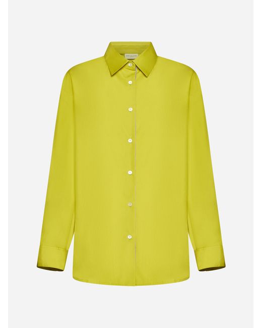 Dries Van Noten Yellow Cotton Shirt
