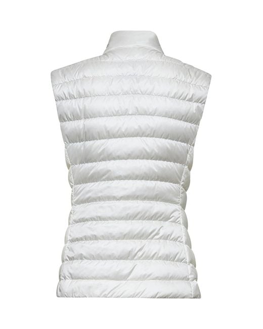 Gilet Imbottito Igens Bianco di Moncler in White