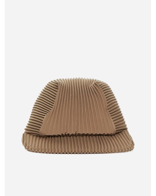 Homme Plissé Issey Miyake Natural Pleated Fabric Cap for men