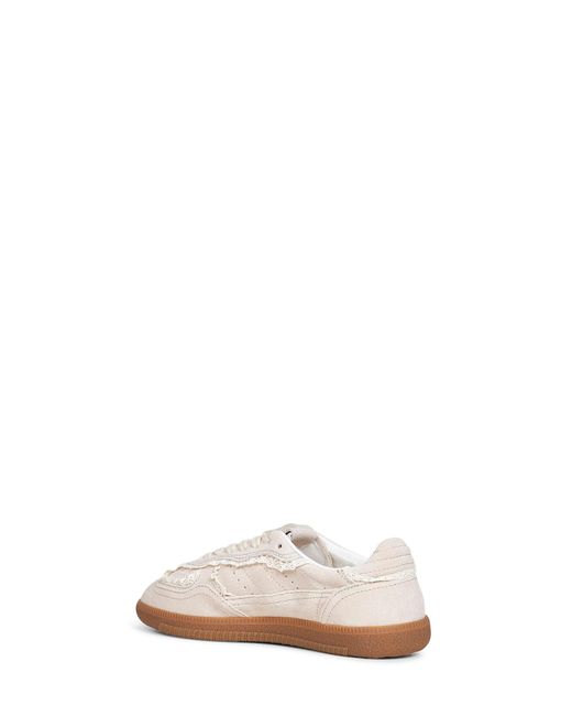 Alohas White Cream Suede Tb.490 Sneakers With Crochet Details
