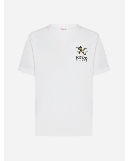 Kenzo Logo Cotton Oversized T-Shirt - bpconstructores.com