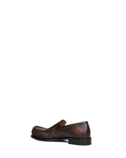 Dries Van Noten White Tan Calf Leather Loafers for men
