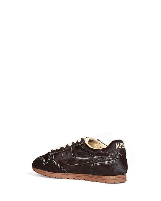 Autry White Calf Hair Windspin Sneakers