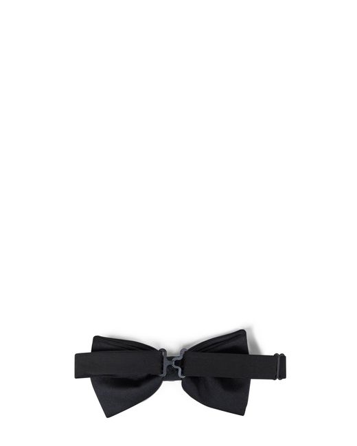 D 40 Black Grosgrain Pre-Tied Bow Tie for men