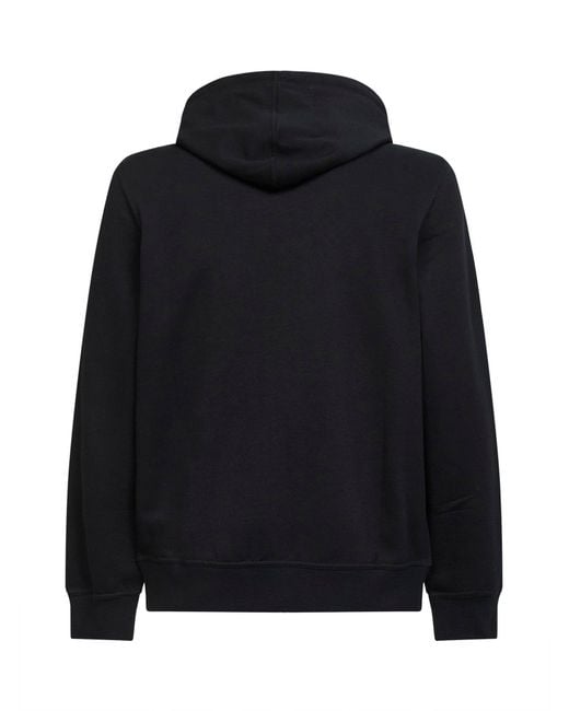Brunello Cucinelli Black Techno Fleece Zip-Up Hoodie for men