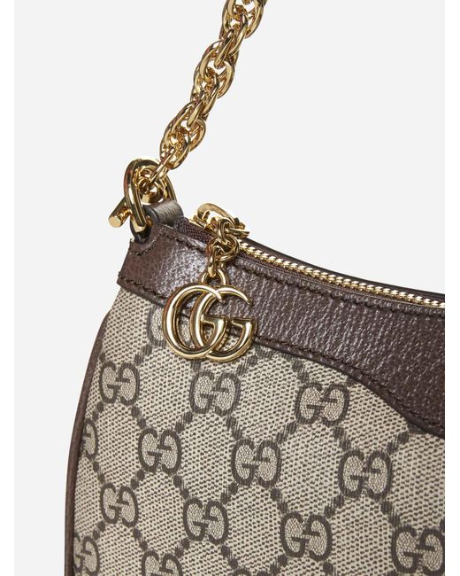 Gucci White Ophidia GG Fabric Small Bag