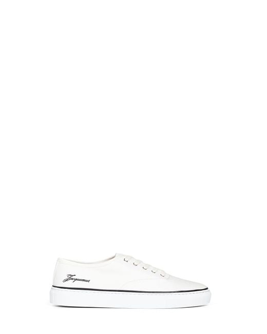 Jacquemus White Ivory Canvas The Féfé Skate Sneakers for men