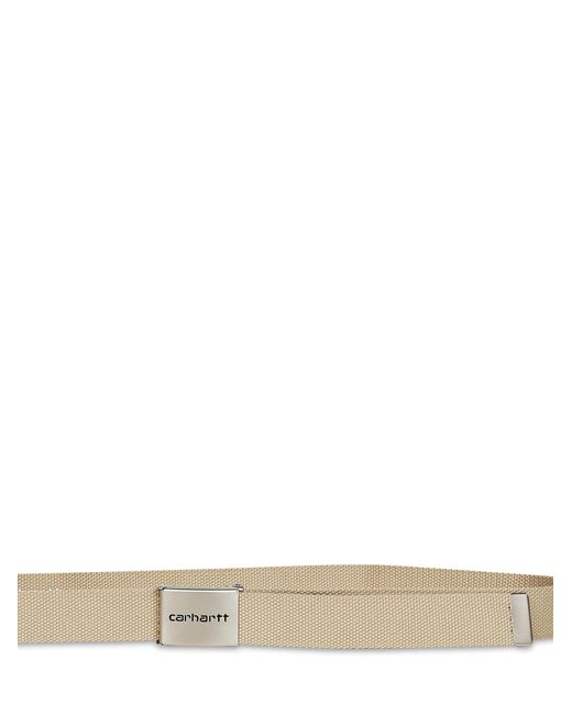 Carhartt White Wall Clip Belt Chrome Belt for men