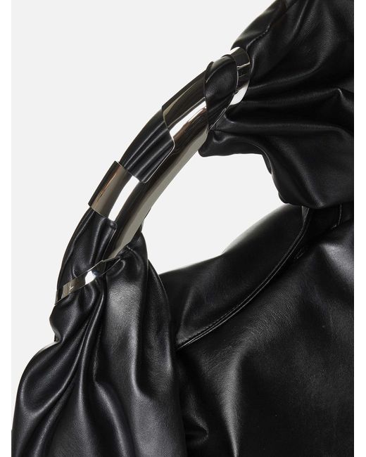 DIESEL Black Grab-d Leather Medium Hobo Bag