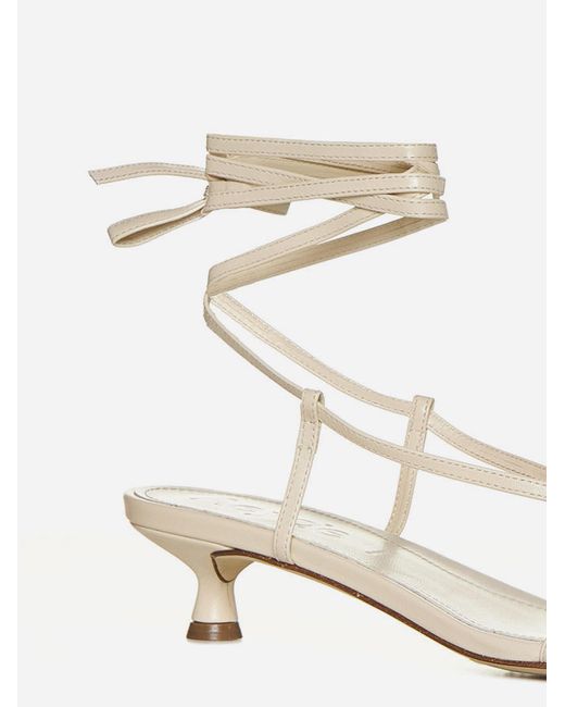 Aeyde Natural Paige Nappa Leather Sandals