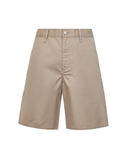 Carhartt White Denison Twill Simple Short for men