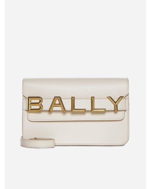 Bally Natural Logo Leather Crossbody Bag