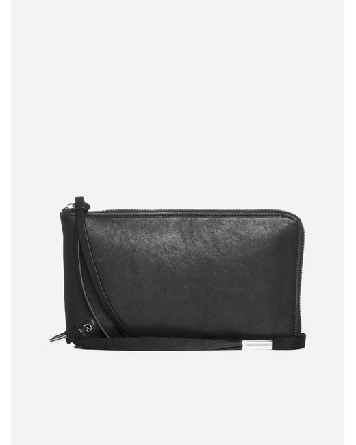 Ann Demeulemeester Black Brian Large Leather Wallet
