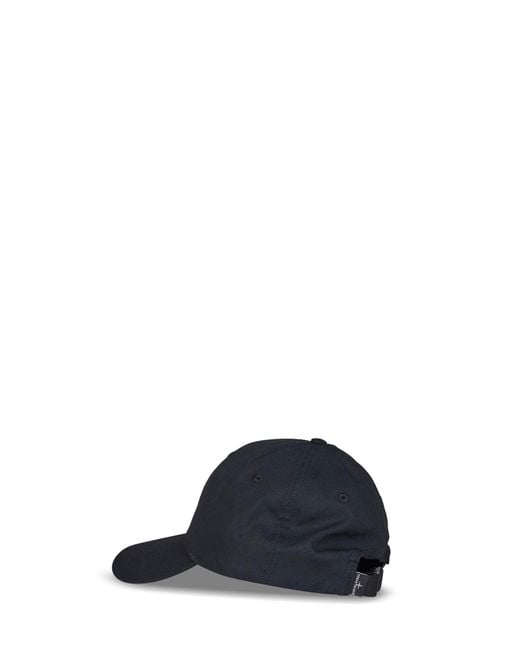 Stone Island Blue Cotton Rep Embroidered Baseball Cap for men