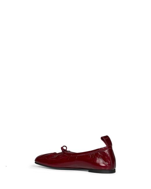 Alohas Red Burgundy Patent Leather Rosalind Ballet Flats
