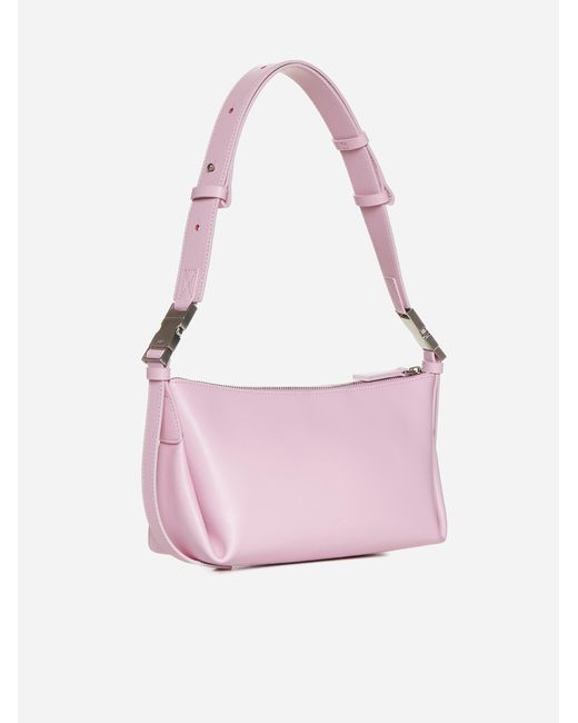 OSOI Pink Bean Twee Leather Bag