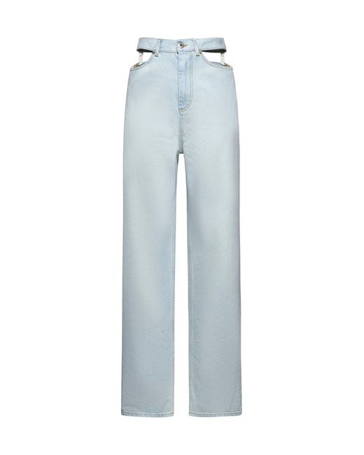 Maison Margiela Blue Cut-Outs Jeans